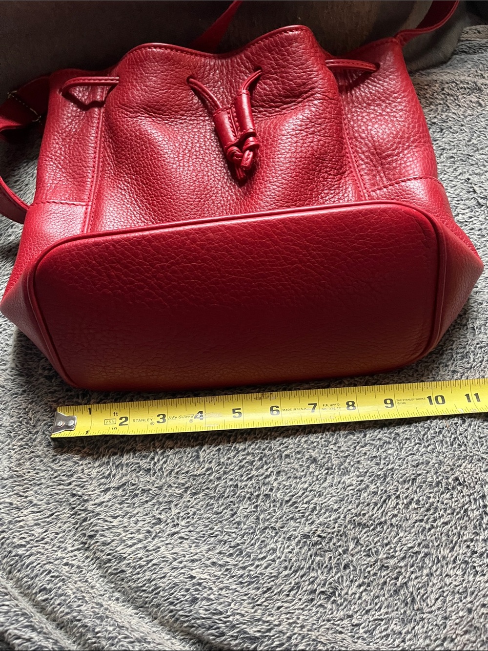 Coach Sonoma 4926 red drawstring purse EUC - Picture 8 of 12